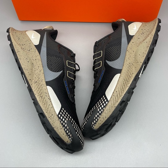 Rare Nike Pegasus Trail 3 Men’s Black Khaki Trail Running Shoes New - Picture 8 of 15